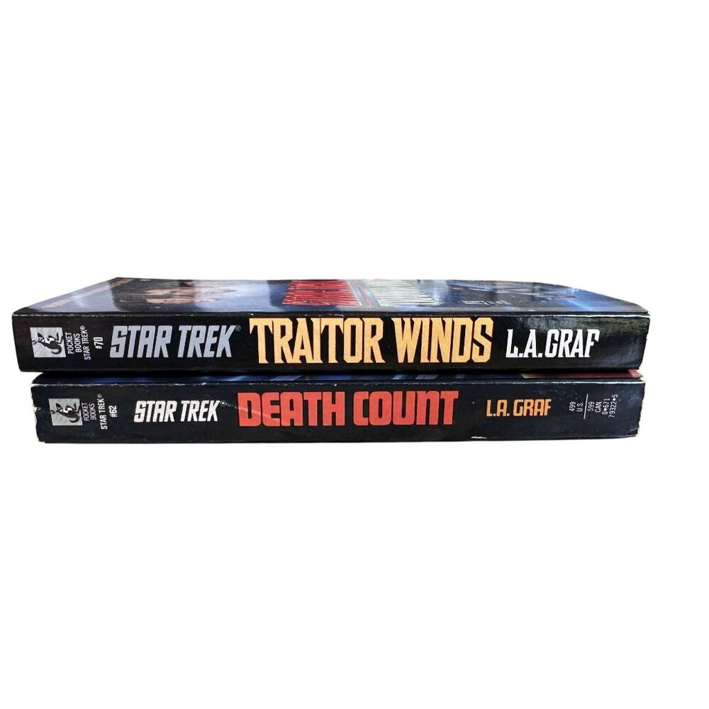 Vintage Star Trek Books Death Count & Traitor Winds Paperback GC - Picture 3 of 6